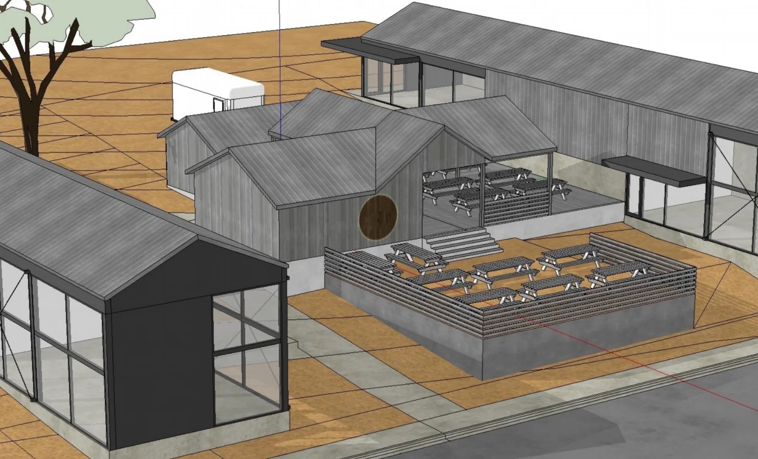 Illustrated development concept for the Webberville Road site